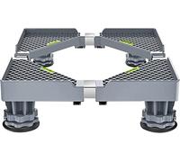 WIQUYBML Base Multifuncional para Lavadora. Altura Ajustable de 9 a 12 cm. Compatible con refrigeradores de 42 a 65 cm de Largo y Ancho. Incluye bandejas para Secadora, lavavajillas y 4 Patas.