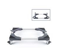 WIQUYBML Base para Lavadora, Carrito para refrigerador Grande y Ajustable, Base móvil para Lavadora/Secadora, Ancho de 38 a 56 cm, Largo de 66 a 86 cm, bandejas para macetas para Secadora y