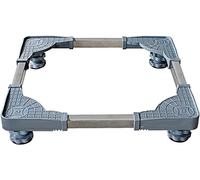 WIQUYBML Base para Lavadora con 4 Patas, portátil y móvil, Ajustable en Ancho/Largo para Secadora (50-60 cm). Soporte para refrigerador con Sistema antivibración.