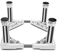 WIQUYBML Base para Lavadora/frigorífico. Base Ajustable para Lavadora/frigorífico. Soporte Resistente. Pedestales y Marcos para Lavadora. Largo/Ancho: 43-65 cm. Altura: 14,8 cm. Patas: 14-1