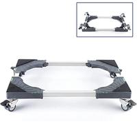 WIQUYBML Base para Lavadora/lavavajillas Ajustable con Plataforma móvil. Ancho: 38-56 cm. Largo: 66-86 cm. Incluye bandejas de Secado y Ruedas Dobles.