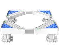 WIQUYBML Base para Lavadora, Pedestal para macetas Exteriores Grandes, bandejas de Suelo retráctiles universales para frigorífico de 50-75 cm, 4 pies