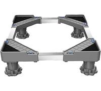 WIQUYBML Base para Lavadora, Soporte de lavandería Resistente, Ajustable a 4 Patas, para refrigerador (50-75 cm), bandejas antivibración para Secadora, lavavajillas, etc.