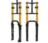 WIQUYBML Bicicleta de Playa Snow, Horquilla Fat Fork de 20 Pulgadas, neumáticos de 4.0, suspensión neumática, Recorrido de 140 mm, Ajuste de Rebote, Tubo Recto de 1/8, Bloqueo Manual, Eje d
