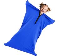 WIQUYBML Calcetines Divertidos y dinámicos para el Desarrollo de la Conciencia Corporal en niños con Autismo. Calcetines relajantes y sensoriales para niños con Autismo. (Azul Oscuro, Tall