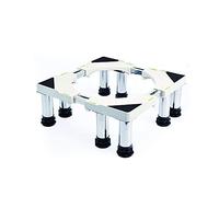 WIQUYBML Carro Ajustable para Lavadora con 8 Ruedas con Freno, Soporte Universal para electrodomésticos (Lavadora y refrigerador), Base móvil de 36 a 55 cm, Estructura de Soporte Resistente.