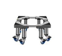 WIQUYBML Carro Soporte Ajustable para Lavadora con 8 Ruedas con Freno, Estante Universal para electrodomésticos para Lavadora y refrigerador, Estructura de Pedestal móvil, Ancho 36-55 cm (Gris)