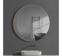 WIQUYBML Espejo de baño Redondo, para baño sobre Lavabo, Espejo, Pared de Sala de Estar, Plata de Alta definición, no se oxida fácilmente, Elegante y Hermoso (Bro