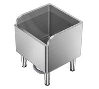 WIQUYBML Fregadero Comercial de Acero Inoxidable, Lavabo utilitario con Protector antisalpicaduras Alto, estación de Lavado para lavandería de restaurantes, Unidad Independiente con colador