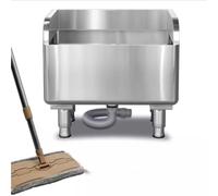 WIQUYBML Fregadero Comercial para Suelos, para cocinas/restaurantes/Negocios/garajes, cubeta de Acero Inoxidable de pie, Fregadero Industrial para residuos, Utensilios de Servicio.