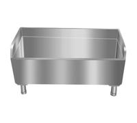 WIQUYBML Fregadero de Acero Inoxidable 304 con escurridor Largo, Patas Ajustables, Acolchado para Piscina, Esquinas Redondeadas reforzadas (60 x 41 x 55 cm/23,6 x 16,1 x 21,7 Pulgadas)