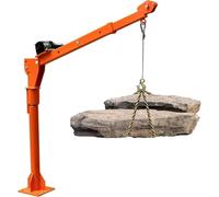 WIQUYBML Grúa de 1100 LB para camión, con cabrestante eléctrico de 12 V, Brazo de elevación Giratorio de 360° para Plataforma de camión