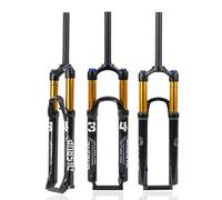 WIQUYBML Horquilla de Aire MTB de 26, 27,5 y 29 Pulgadas, suspensión QR, Recorrido de 9 x 100 mm, Freno de Disco de 100 mm, Horquilla Delantera para XC Am, Tubo Recto de 1/8", Bloqueo Manual