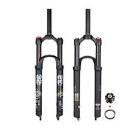 WIQUYBML Horquilla de Aire para Bicicleta de montaña de 26/27,5/29 Pulgadas, suspensión de 1-1/8 Pulgadas, Freno de Disco Recto/cónico, Recorrido Delantero de 120 mm, Eje de 9 x 100 mm QR.