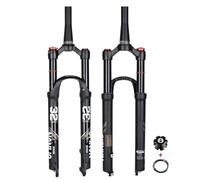 WIQUYBML Horquilla de Aire para Bicicleta de montaña de 26/27,5/29 Pulgadas, suspensión de 1-1/8 Pulgadas, Freno de Disco Recto/cónico, Recorrido Delantero de 120 mm, Eje de 9 x 100 mm QR.