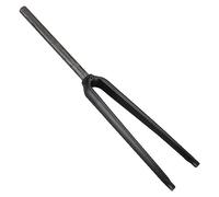 WIQUYBML Horquilla de Bicicleta de Carretera 700C, Horquilla rígida de Fibra de Carbono, Eje pasante QR 9x100mm, Tubo Recto Delantero de 1-1/8", Freno de Disco Ultraligero para Bicicleta ur