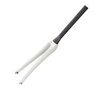WIQUYBML Horquilla de Bicicleta de Carretera de Fibra de Carbono rígida de 28,6 mm, Tubo Recto sin Rosca, 1-1/8" 700C 3K T800, superligeras (Blancas)