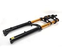 WIQUYBML Horquilla de suspensión de 26 Pulgadas para Fat Bike, Doble Corona, Hombro, neumático 4.0, Pilar A, Freno de Disco, presión de Aire, Carrera de 100 mm, Motos de Nieve Delanteras 29