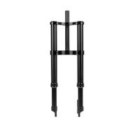 WIQUYBML Horquilla de suspensión de Resorte de Doble Hombro de 14/16 Pulgadas, neumático Fat Bike de 4.0", Tubo de dirección Recto invertido de 1-1/8", Recorrido de 90 mm, Freno de Disco, l