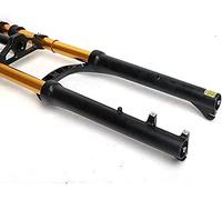 WIQUYBML Horquilla de suspensión Fat Fork de Doble Corona de 26 Pulgadas para Bicicleta Shoulder 4.0 Neumático Freno de Disco A-Pillar Presión de Aire 100 mm de Carrera Motos de Nieve Delan