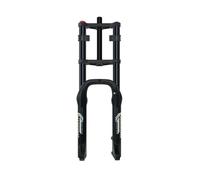 WIQUYBML Horquilla de suspensión neumática para Bicicleta Fat Bike de 20/26 Pulgadas, neumático de 4.0, Horquilla de montaña, Recorrido de 190 mm, 1-1/8", Recta, para Nieve/Playa/electricid
