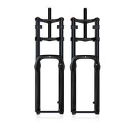 WIQUYBML Horquilla de suspensión para Bicicleta, 26" Neumático 5.0 Fat 1-1/8" Freno de Disco Recto Eléctrico Air Recorrido 190 mm Eje pasante 15 * 150 mm Horquilla Delantera Amortiguación a