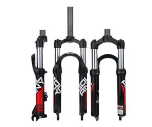 WIQUYBML Horquilla de suspensión para Bicicleta de montaña de 20 Pulgadas, Horquilla Delantera mecánica con Ajuste de precarga, Tubo de dirección Recto sin Rosca, Recorrido de 28,6 mm, Eje