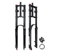 WIQUYBML Horquilla de suspensión para Bicicleta de montaña de Descenso de 26, 27,5 y 29 Pulgadas, Freno de Disco, DH Air, 1-1/8", Recta, Rebote Ajustable, Doble Hombro, Cierre rápido delant