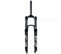WIQUYBML Horquilla Delantera para Bicicleta, Amortiguador de Gas Ultraligero de 1-1/8", Freno de Disco de aleación de magnesio, Recorrido de 140 mm.