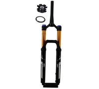 WIQUYBML Horquilla Delantera para Bicicleta de montaña, suspensión de 26" y 27,5", Amortiguador de Gas, 1-1/2", Recorrido cónico de 165 mm, Eje pasante de 15" x 110", amortiguación de Cont
