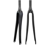 WIQUYBML Horquilla Delantera rígida de Fibra de Carbono 700C para Bicicleta de Carretera, 28,6 mm, Tubo Recto de 1-1/8", cónico de 1-1/2", Freno C, liberación rápida, 9 x 100 mm D, cónico