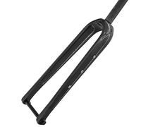 WIQUYBML Horquilla Delantera rígida para Bicicleta de Carretera 700C, Tubo Recto de 1-1/8", Horquilla Ultraligera con Eje pasante de 12x100 mm, Fibra de Carbono T800 Completa (Color: Negro