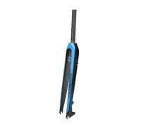 WIQUYBML Horquilla Delantera Ultraligera de Fibra de Carbono para Bicicletas de montaña XC, rígida, 26", 27,5" y 29", Freno de Disco, Tubo Recto de 1-1/8", Cierre rápido, 9" x 100 mm QR (et