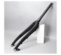 WIQUYBML Horquilla para Bicicleta de Carretera 700c, rígida, de Fibra de Carbono, con Freno de Disco Delantero, 1-1/8'', sin Rosca, Ultraligera, con Cierre rápido de 9 mm, Tubo Recto (Color
