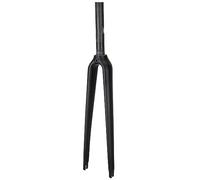 WIQUYBML Horquilla para Bicicleta de Carretera T700 de Fibra de Carbono 700C 1-1/8" 25,4 mm para Bicicleta Urbana, Ultraligera, con Freno de Disco, rígida, QR 9x100 mm, Tubo Recto Delantero
