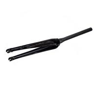 WIQUYBML Horquilla rígida de Fibra de Carbono 700C para Bicicleta de Carretera, Horquilla Delantera con Freno de Disco, Eje pasante QR de 9x100 mm, Tubo cónico sin Rosca, Bicicleta ultralig