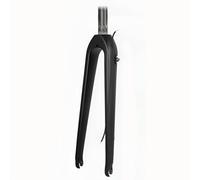 WIQUYBML Horquilla rígida de Fibra de Carbono 700C para Bicicleta de Gravel/Carretera, Cierre rápido, Freno de Disco Delantero de 9 * 100 mm, Tubo Recto/cónico de 1-1/8.