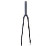 WIQUYBML Horquilla rígida de Fibra de Carbono para Bicicleta de Carretera 700C, Freno C/V Delantero, 1-1/8'', Recto, sin Rosca, liberación rápida (Color: Verde 700C)