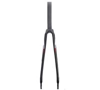 WIQUYBML Horquilla rígida de Fibra de Carbono para Bicicleta de Carretera 700C, Freno C/V Delantero, 1-1/8'', Recto, sin Rosca, liberación rápida (Color: Rojo 700C)