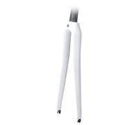 WIQUYBML Horquilla rígida de Fibra de Carbono para Bicicleta de Carretera 700C, Freno de llanta, Eje Delantero de 1-1/8" sin Rosca, liberación rápida de 9 mm (Color: Blanco Brillante)