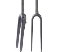 WIQUYBML Horquilla rígida de Fibra de Carbono para Bicicleta de Carretera, 700C, Tubo Recto/cónico de 1-1/8 Pulgadas, Freno de Disco Delantero, 9 x 100 mm, Cierre rápido B, cónico.