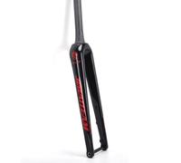 WIQUYBML Horquilla rígida de Fibra de Carbono para Bicicleta de Carretera Gravel 700C, Eje pasante, Tubo cónico sin Rosca de 12 * 100 mm (1-1/2), Horquilla Delantera para Freno de Disco (ne
