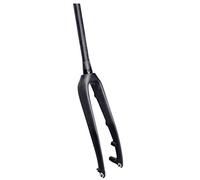 WIQUYBML Horquilla rígida para Bicicleta 700C, Horquilla Delantera Ligera de Fibra de Carbono 3K de 400 g y 1-1/2"