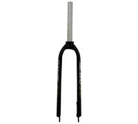 WIQUYBML Horquilla rígida para Bicicleta de montaña de 26/27,5/29'' MTB 1-1/8'' Recta sin Rosca de aleación de Aluminio Ultraligera para Freno de Disco Delantero QR de 9 mm (Color: Verde,