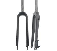WIQUYBML Horquilla rígida para Bicicletas de montaña 26in 27.5in 29in 29L 28.6 1-1/8'' Tubo Recto 1-1/2'' Cónico Horquilla Delantera de Fibra de Carbono Dura Freno de Disco QR(A,TAPERED27.5