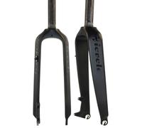 WIQUYBML Horquilla rígida para Bicicletas de montaña 26in 27.5in 29in 29L 28.6 1-1/8'' Tubo Recto 1-1/2'' Cónico Horquilla Delantera de Fibra de Carbono Dura Freno de Disco QR(A,STRAIGHT29I