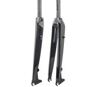 WIQUYBML Horquilla rígida para Bicicletas de montaña de 26", 27,5", 29", 29L y 28,6", Tubo Recto de 1-1/8", Tubo cónico de 1-1/2", Horquilla Delantera de Fibra de Carbono Dura, Freno de DIS