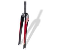 WIQUYBML Horquilla rígida para Bicicletas Gravel 700C, 28,6 mm, Tubo Recto de 1-1/8'', Horquilla Delantera cónica de 1-1/2'', Freno de Disco de Carretera de Fibra de Carbono, Cierre rápido