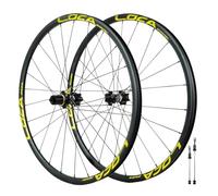 WIQUYBML Juego de Ruedas para Bicicleta de Gravel, llanta 700C, 24 radios, Freno de Disco, liberación rápida, Delantera 100 mm, Trasera 135 mm, 360 clics, buje de Tiro Recto, para Cassette