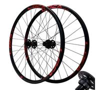 WIQUYBML Juego de Ruedas para Bicicleta de montaña de 26/27,5/29 Pulgadas, Freno de Disco, 28 Agujeros, Bloqueo Central, Rueda Delantera y Trasera, 12 velocidades, para neumáticos de 1,25 a